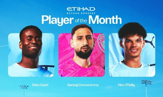开云-你选谁？曼城2月最佳球员候选：格伊、多纳鲁马、奥赖利